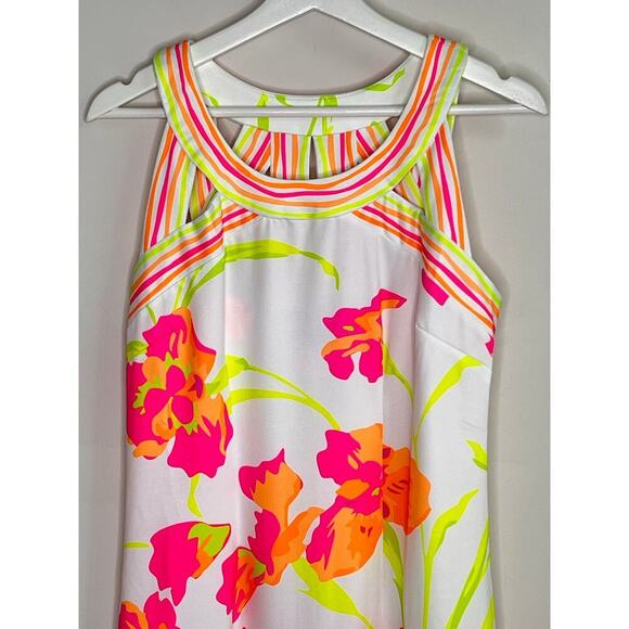 Gretchen Scott Isosceles Icon Sheath Mini Dress White Multi Women's Size S - Picture 4 of 9